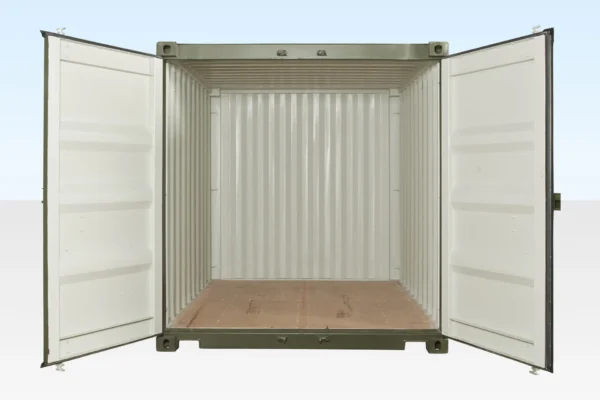 10Ft X 8Ft Shipping Container (One Trip) – Green