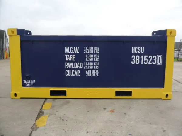 10ft DNV 2.7-1 Half Height Open Top Containers