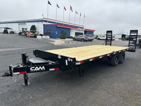 CAM Superline 8.5 x 22 Deckover Equipment Trailer – Ladder Ramps