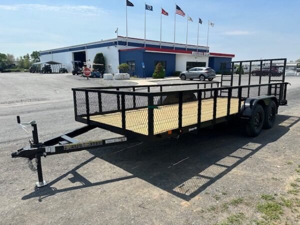 2025-CARRY-ON-7X18-LANDSCAPE-UTILITY-TRAILER-RAMP-GATE-4.jpg Carry-On 7 x 18 Landscape Utility Trailer – Mesh Sides