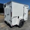 2025-HOMESTEADER-5X8-ENCLOSED-CARGO-TRAILER-BARN-DOORS-1.jpg Homesteader 5 x 8 Enclosed V-Nose Cargo Trailer – Barn Doors