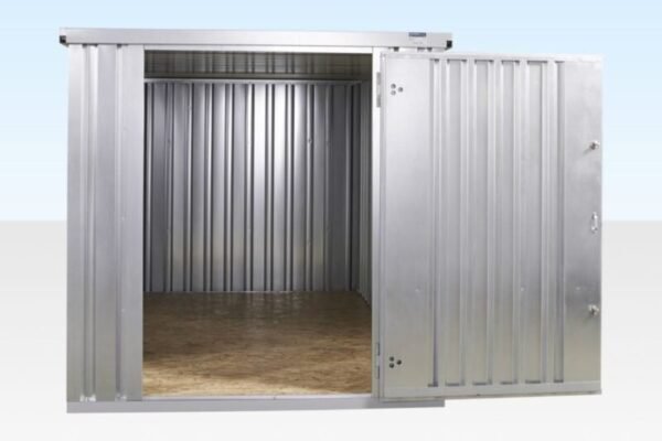 255-4M-Galv_Store_Pack_Front_Open-960x640-1-800x533-1.jpg 4m x 2.1m Flat Pack Container Store – Galvanised