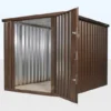 Wood-Effect Flat Packed Storage Container 2M X 2.1M