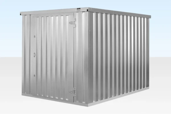 3M X 2.1M Flat Pack Storage Container – Galvanised