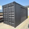 518277105_24084520581203502_1136656330675810502_n.jpg 20ft Used Shipping Container – Matte Black w/ 12’ Side Roll-Up Door