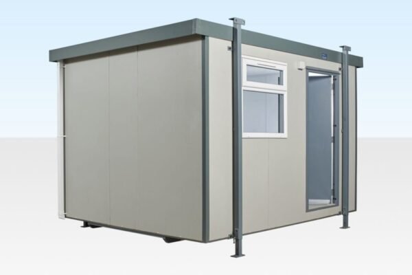 702-12x10-Standard-Jack-Leg-door-open-960x640-1.jpg 12Ft x 10Ft Jackleg Cabin (Plastisol)