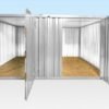 4M X 4.2M Side Linked Flat Pack Container Bundle (Galvanised)