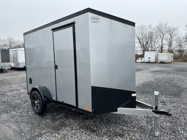 ATC 6 x 10 Aluminum Enclosed Cargo Trailer – Black Trim