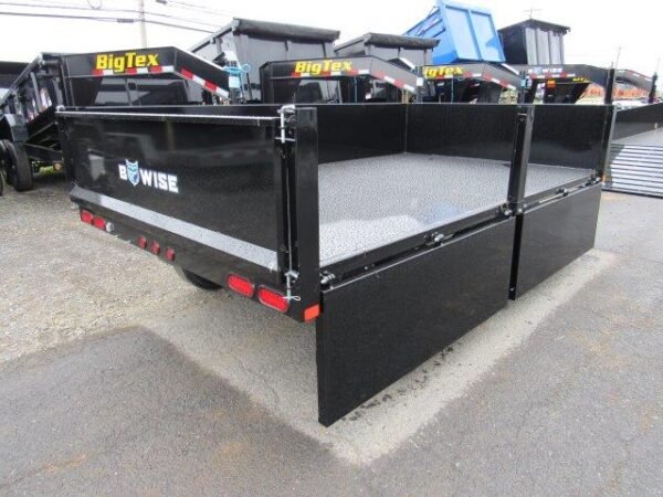 BWise 7 x 12 Deckover Dump Trailer – Fold Down Sides