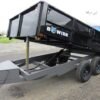 BWise 7 x 12 Deckover Dump Trailer – Fold Down Sides
