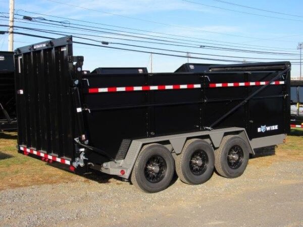 BWise 7 x 16 Heavy Duty Dump Trailer – Tri-Axle Ultimate Dump
