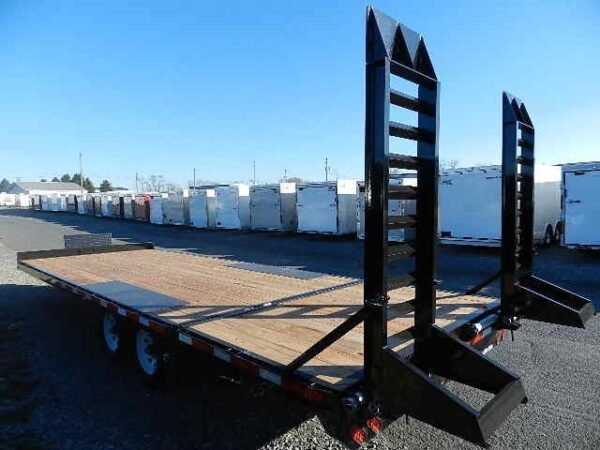 BWise 8 x 24 Deckover Equipment Trailer – Pop Up Beavertail