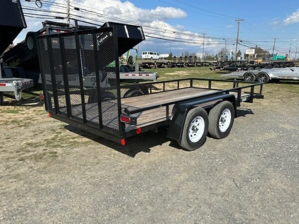 Car-Mate-6-x-14-Tandem-Axle-Landscape-Utility-Trailer-Wood-Deck-Landscape-Gate-3.jpg Car Mate 6 x 14 Landscape Utility Trailer – Landscape Ramp