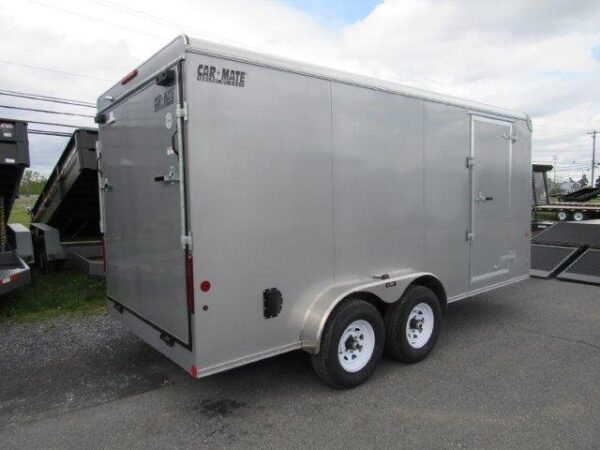 Car-Mate-7x16-Enclosed-Cargo-Trailer-Ramp-Door-10K-Extended-Tongue-Adjustable-Coupler-4.jpg Car Mate 7 x 16 Enclosed Cargo Trailer – 10K GVW Upgrade