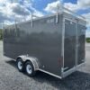 Car Mate 7 x 18 Enclosed Contractor Trailer – Exterior Tool Doors