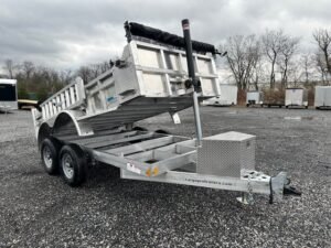 Cargo-Pro-6-x-12-Aluminum-Dump-Trailer-Tarp-Kit-Side-Ramps-Barn-Doors-1.jpg Cargo Pro 6 x 12 Aluminum Dump Trailer – Ladder Ramps