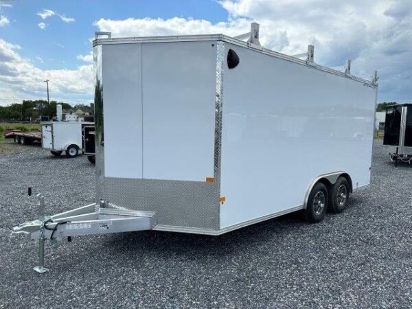 Cargo-Pro-Stealth-8.5x16-Aluminum-Enclosed-Contractor-Trailer-Tosions-Axles-Aluminum-Wheels-6-1.jpg Cargo Pro 8.5 x 16 Aluminum Enclosed V-Nose Trailer – 10K GVW Upgrade
