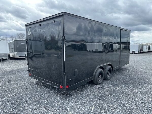 Covered Wagon 8.5 x 20 Enclosed Car Hauler – Blackout Package