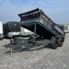 Covered Wagon 6 x 12 Prospector Dump Trailer – Ladder Ramps