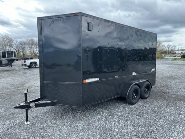 Homesteader 7 x 14 Enclosed Cargo Trailer – Black Trim OHV