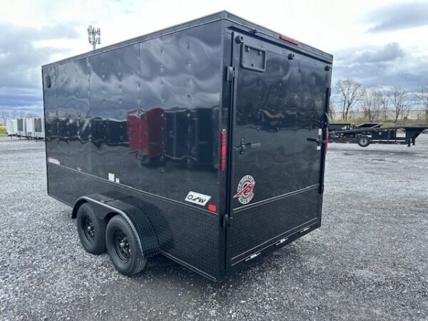 Homesteader 7 x 14 Enclosed Cargo Trailer – Black Trim OHV