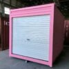 10 ft Pink Container with Roll‑Up Door