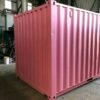 10 ft Pink Container with Roll‑Up Door