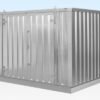 4M X 2.1M Flat Pack Container Store – Galvanised