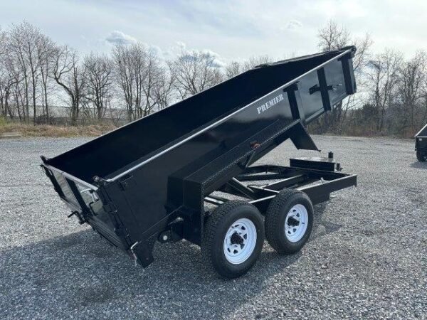 Premier-6x12-Dump-Trailer-Rear-Combo-Gate-Slide-Out-Ramps-Tarp-Kit-3.jpg Premier 6 x 12 Low Profile Dump Trailer – Ladder Ramps
