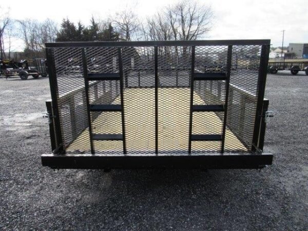 Premier-7x16-Landscape-Utility-Trailer-10K-GVW-Rear-Ramp-Gate-Mesh-Sides-1.jpg Premier 7 x 16 Landscape Utility Trailer – HD Ramp Gate
