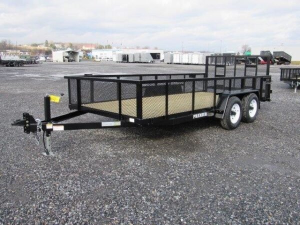 Premier-7x16-Landscape-Utility-Trailer-10K-GVW-Rear-Ramp-Gate-Mesh-Sides-4.jpg Premier 7 x 16 Landscape Utility Trailer – HD Ramp Gate