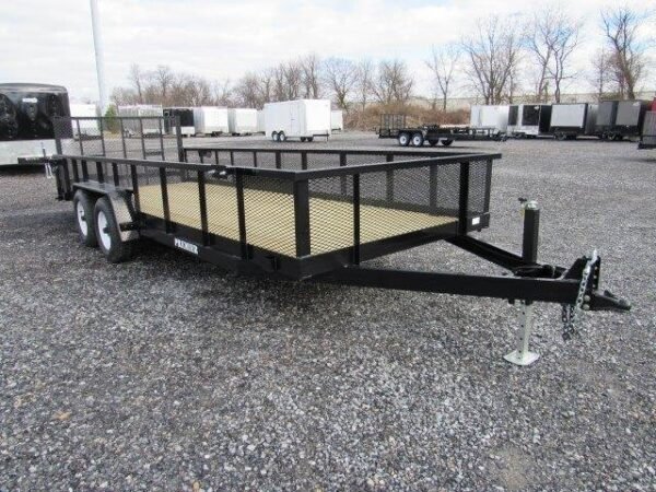 Premier-7x20-Landscape-Utility-Trailer-10K-GVW-Rear-Ramp-Gate-Mesh-Sides-4.jpg Premier 7 x 20 Landscape Utility Trailer – HD Ramp Gate