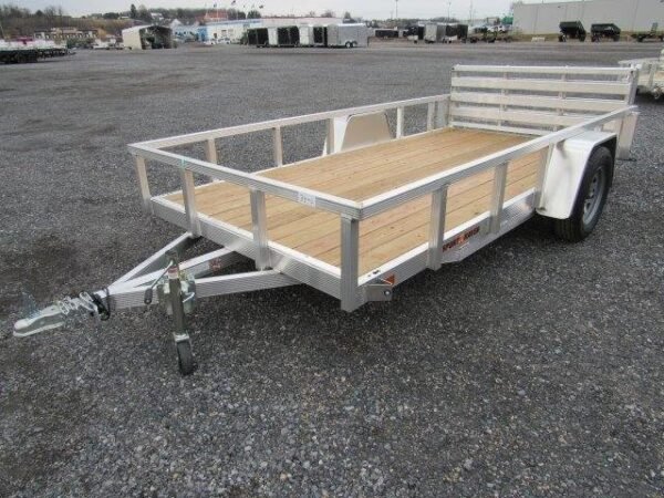 Sport Haven 6×12 Aluminum Utility Trailer – Bi-Fold Ramp Gate