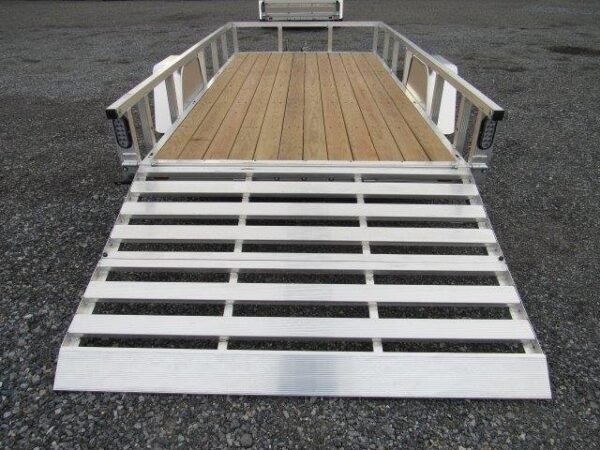 Sport Haven 6×12 Aluminum Utility Trailer – Bi-Fold Ramp Gate