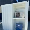 White Modified 10ft Shipping Container with AC