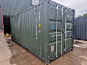 s-l1600-2.jpg New 20Ft Shipping Container One Trip Green Easy Opening Door