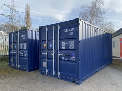 s-l500.jpg Single Trip 20Ft Shipping Container Storage Container Secure Store Site Cabin